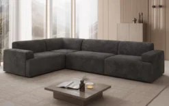 Designer Ecksofa Monza Wohnlandschaft in Cord