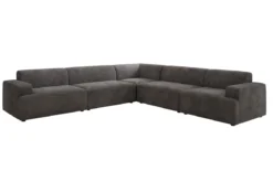 Designer Ecksofa Monza Wohnlandschaft XXL in Cord