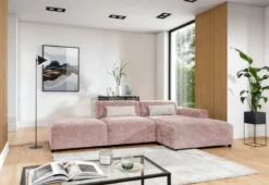 Designer Ecksofa Napoli inkl. Beistellhocker