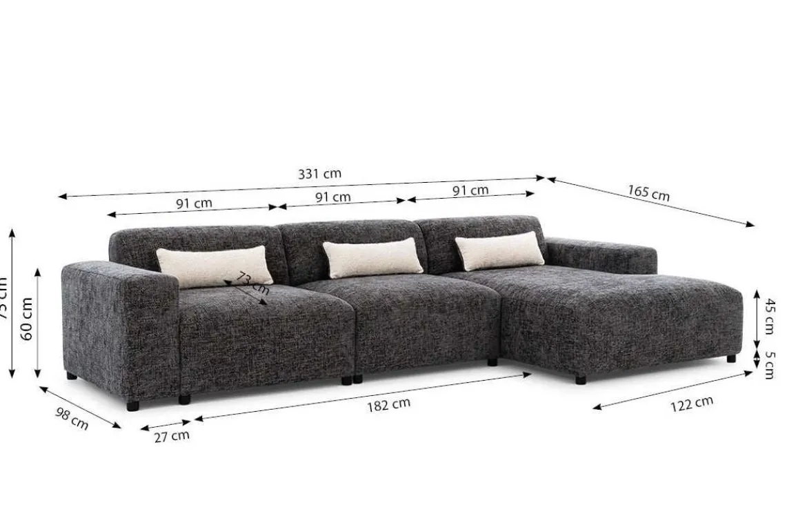 Designer Ecksofa Napoli Maxi