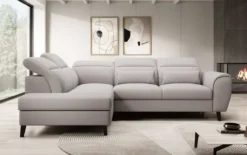 Designer Ecksofa Nobile mit verstellbarer Rückenlehne