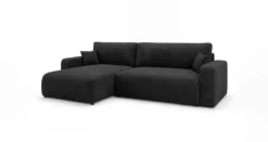 Designer Ecksofa Noma mit Schlaf- und Klappfunktion in Cord