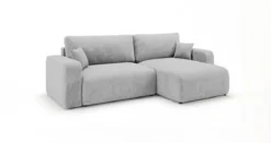 Designer Ecksofa Noma mit Schlaf- und Klappfunktion in Cord