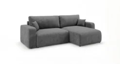 Designer Ecksofa Noma mit Schlaf- und Klappfunktion in Cord