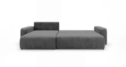 Designer Ecksofa Noma mit Schlaf- und Klappfunktion in Cord