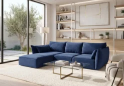 Designer Ecksofa Nuvola in Samt