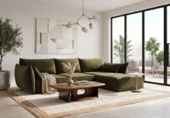 Designer Ecksofa Nuvola in Samt