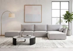 Designer Ecksofa Nuvola Open in Samt