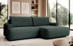 Designer Ecksofa Onelio mit Stauraum und Schlaffunktion