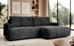 Designer Ecksofa Onelio mit Stauraum und Schlaffunktion
