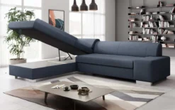Designer Ecksofa Pina mit Schlaf- und Klappfunktion