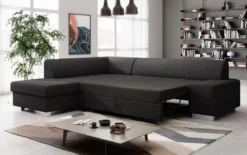 Designer Ecksofa Pina mit Schlaf- und Klappfunktion