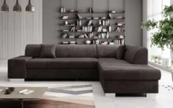 Designer Ecksofa Pina mit Schlaf- und Klappfunktion