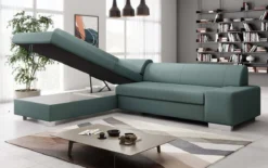 Designer Ecksofa Pina mit Schlaf- und Klappfunktion