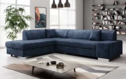 Designer Ecksofa Pina mit Schlaf- und Klappfunktion