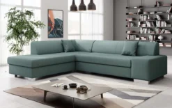 Designer Ecksofa Pina mit Schlaf- und Klappfunktion