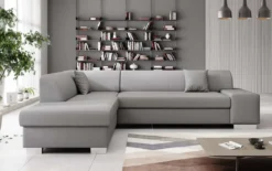 Designer Ecksofa Pina mit Schlaf- und Klappfunktion