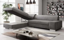 Designer Ecksofa Pina mit Schlaf- und Klappfunktion