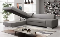 Designer Ecksofa Pina mit Schlaf- und Klappfunktion