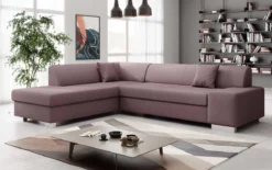 Designer Ecksofa Pina mit Schlaf- und Klappfunktion