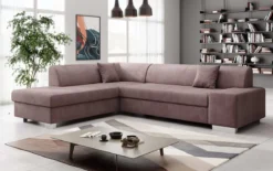 Designer Ecksofa Pina mit Schlaf- und Klappfunktion