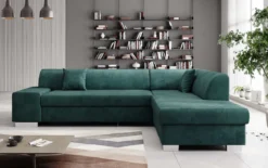Designer Ecksofa Pina mit Schlaf- und Klappfunktion