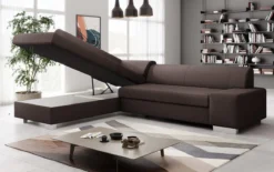 Designer Ecksofa Pina mit Schlaf- und Klappfunktion