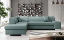 Designer Ecksofa Pina mit Schlaf- und Klappfunktion