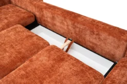 Designer Ecksofa Selena mit Schlaffunktion in Strukturstoff