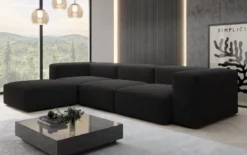 Designer Ecksofa Snug in Bouclé