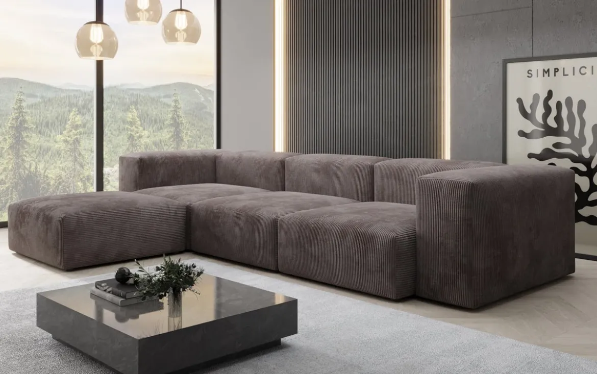 Designer Ecksofa Snug in Cord