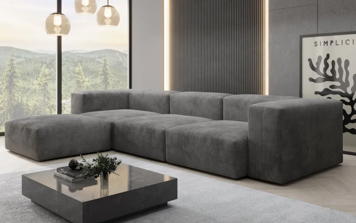 Designer Ecksofa Snug in Cord