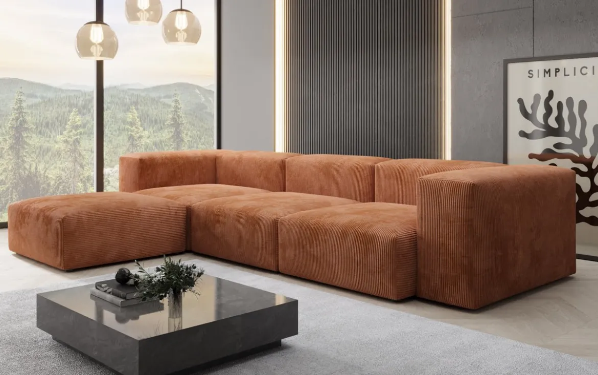 Designer Ecksofa Snug in Cord