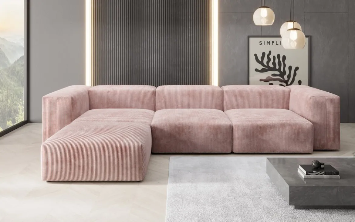 Designer Ecksofa Snug in Cord