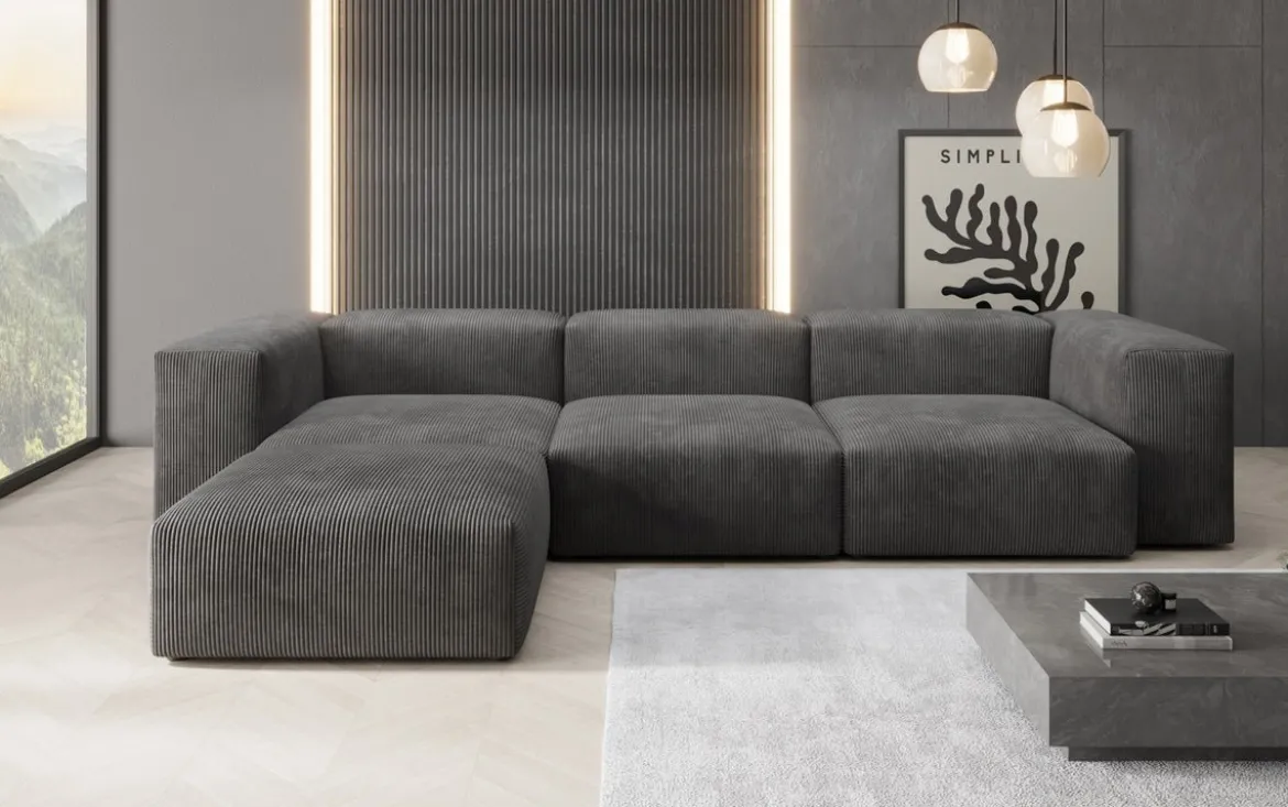 Designer Ecksofa Snug in Cord