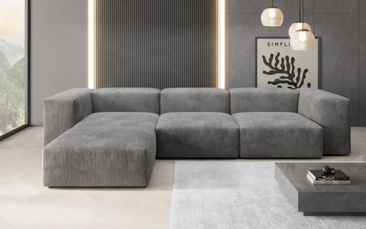 Designer Ecksofa Snug in Cord