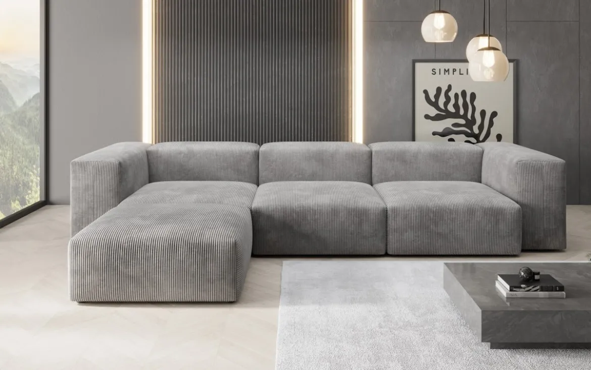 Designer Ecksofa Snug in Cord