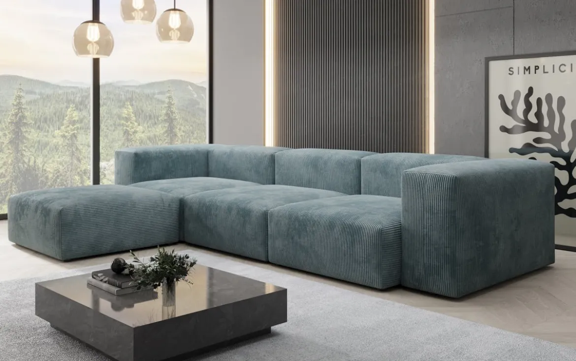 Designer Ecksofa Snug in Cord