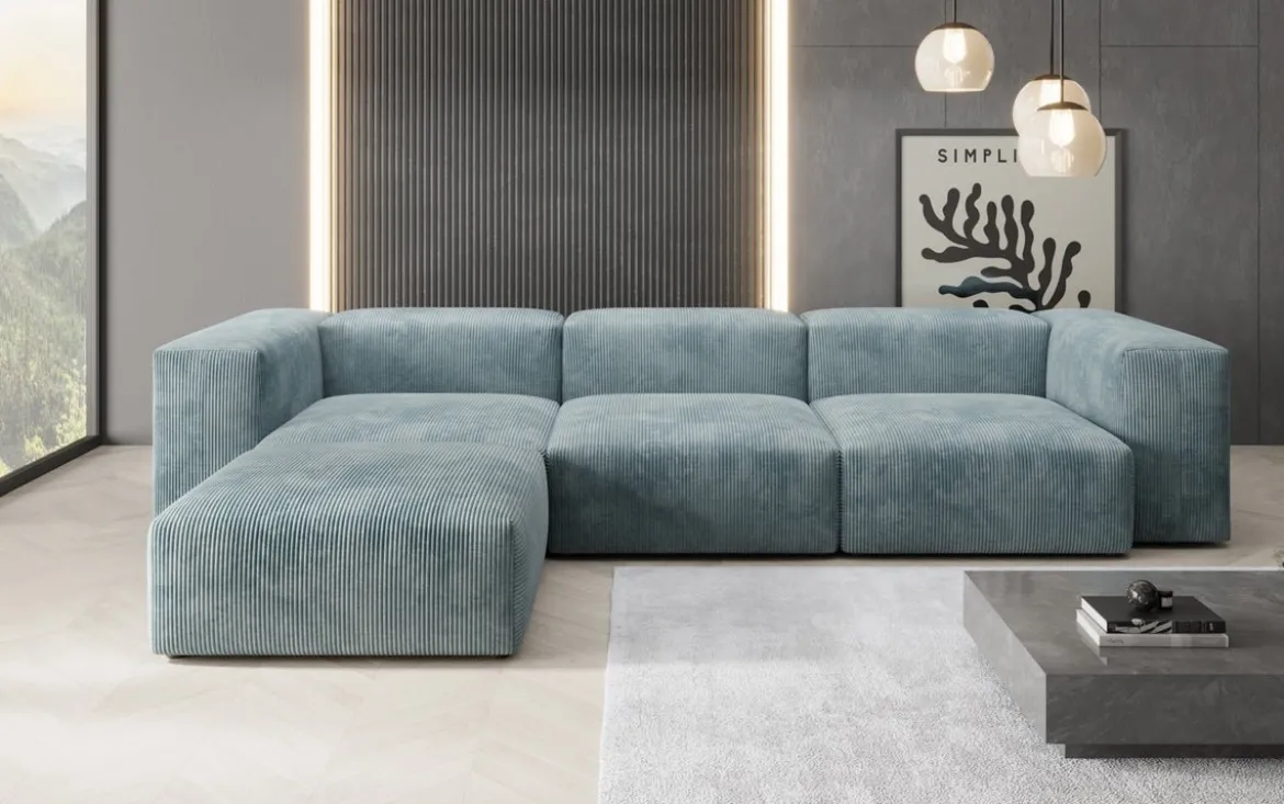 Designer Ecksofa Snug in Cord