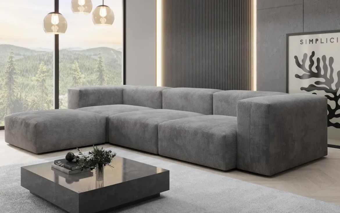 Designer Ecksofa Snug in Cord