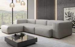 Designer Ecksofa Snug in Echtleder