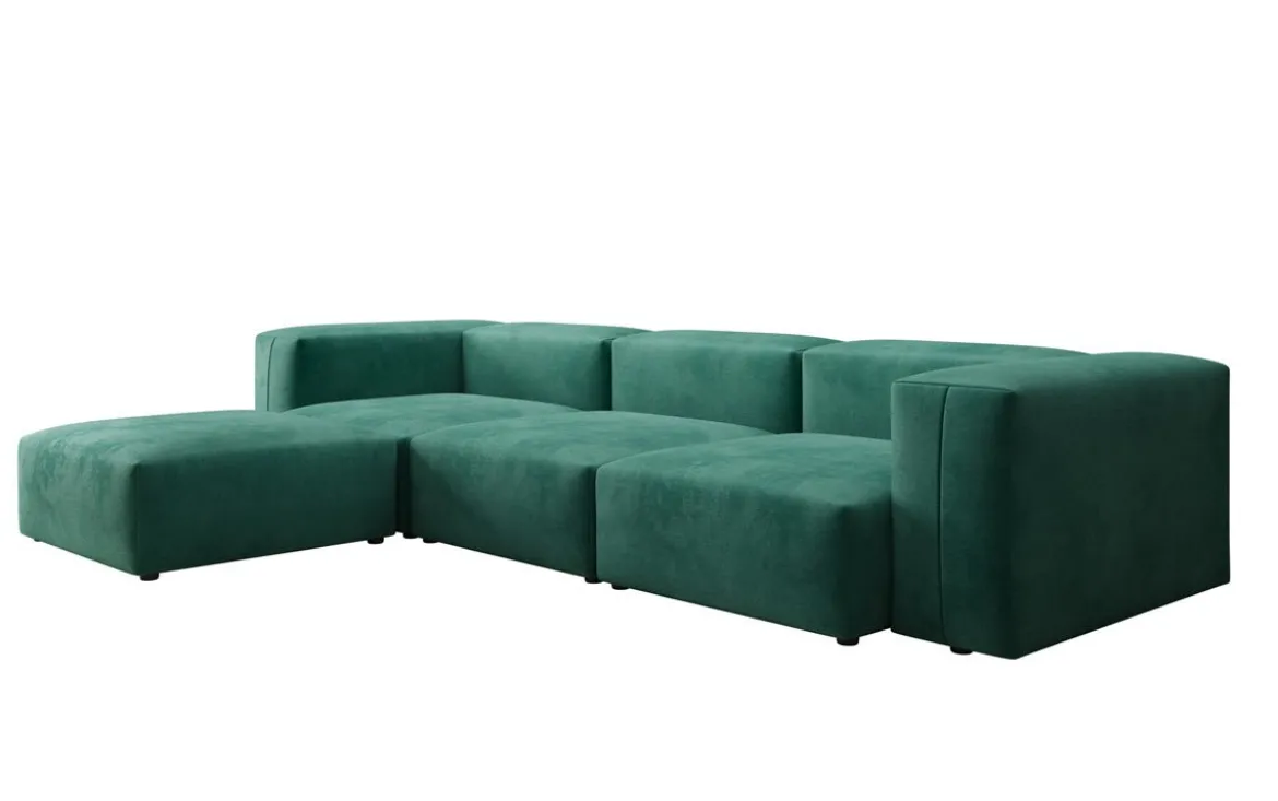 Designer Ecksofa Snug in Samt