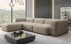 Designer Ecksofa Snug in Samt