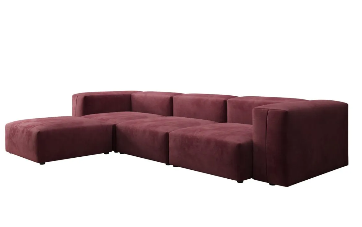 Designer Ecksofa Snug in Samt