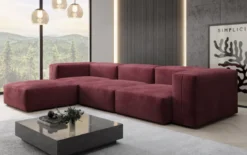 Designer Ecksofa Snug in Samt