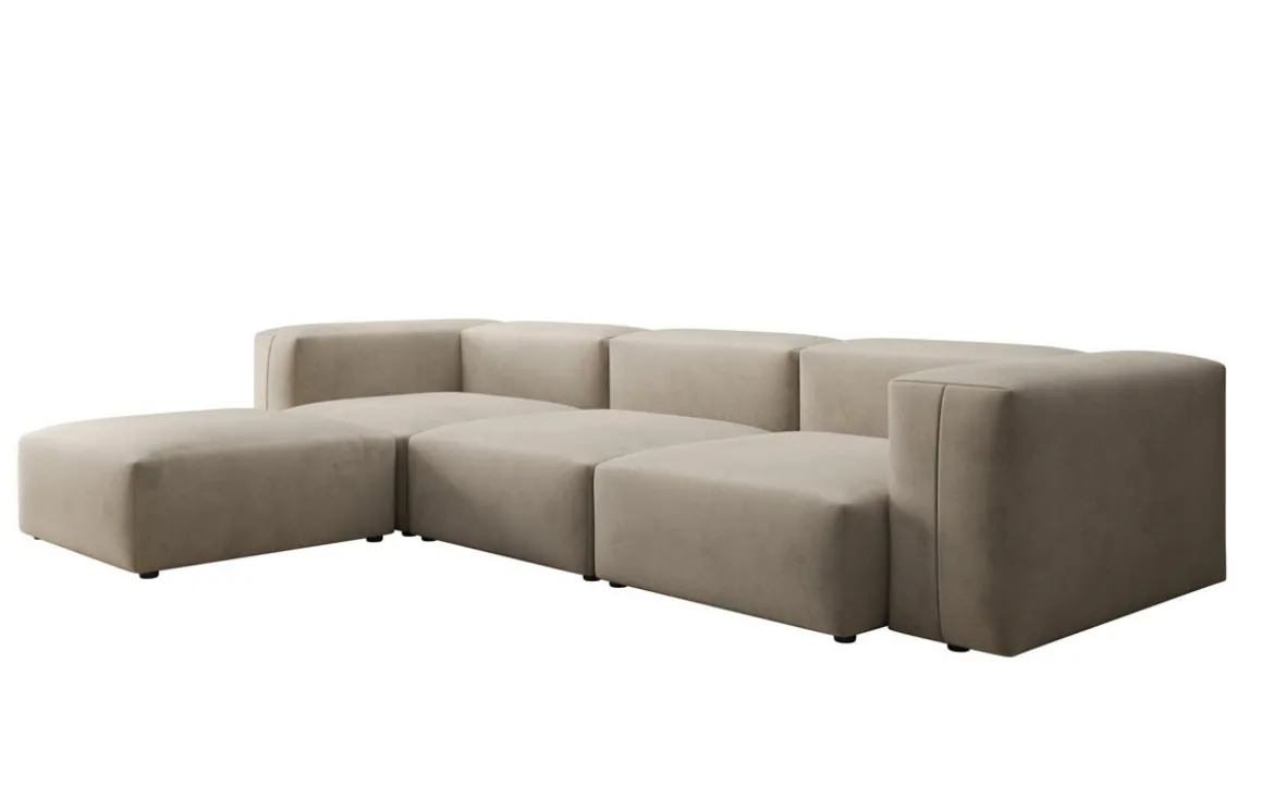 Designer Ecksofa Snug in Samt