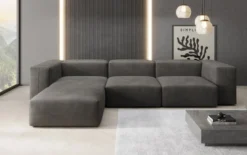 Designer Ecksofa Snug in Samt