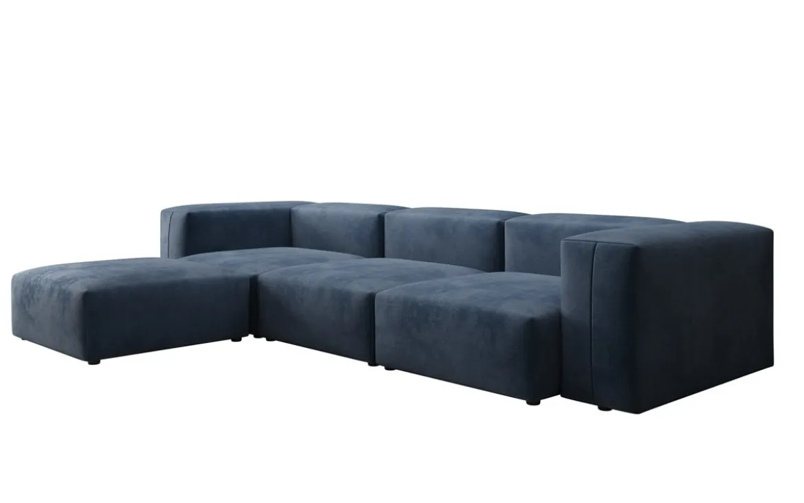 Designer Ecksofa Snug in Samt