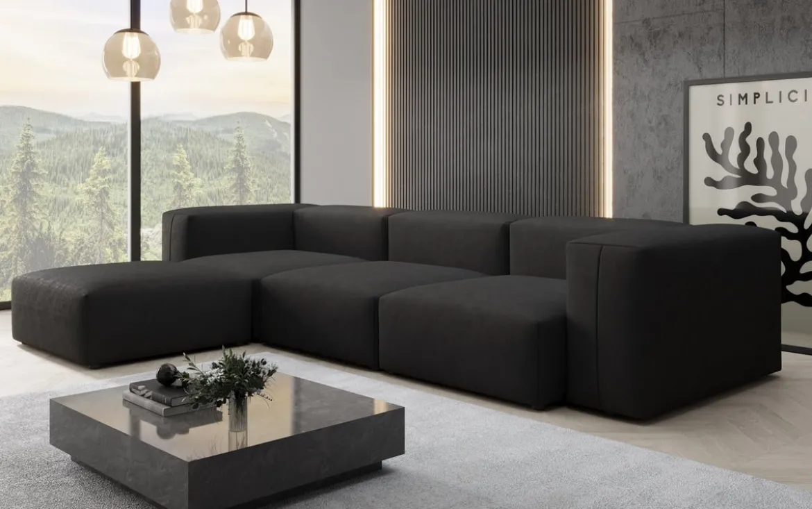 Designer Ecksofa Snug in Stoff