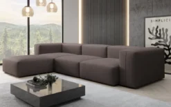 Designer Ecksofa Snug in Stoff